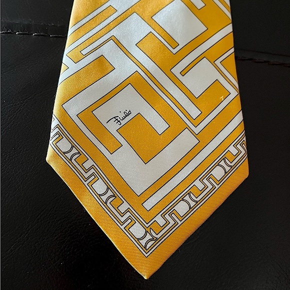 Emilio Pucci Silk Geometric Tie Italy